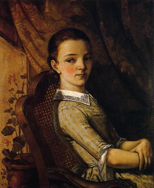 Juliette Courbet by Gustave Courbet - Hand-Painted Oil Painting Reproduction