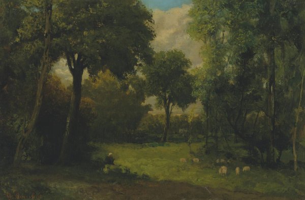 La Clairiere by Gustave Courbet - Hand-Painted Oil Painting Reproduction
