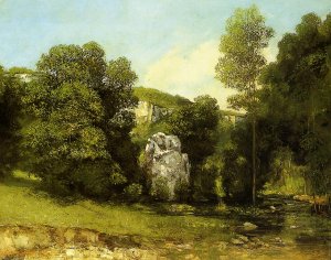 La Ruisseau de la Breme Oil painting by Gustave Courbet