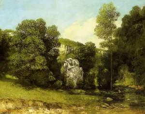 La Ruisseau de la Breme by Gustave Courbet Oil Painting