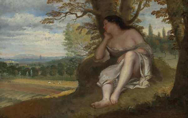 La sieste by Gustave Courbet - Hand-Painted Oil Painting Reproduction