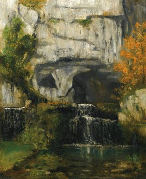 La Source Du Lison by Gustave Courbet Oil Painting