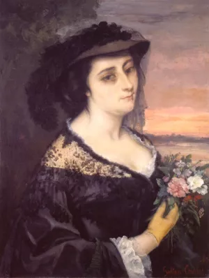 Laure Borreau by Gustave Courbet Oil Painting