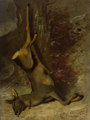 Le Chevreuil Oil painting by Gustave Courbet