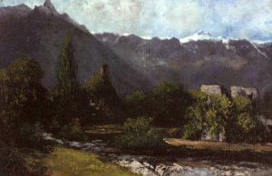 Le Glacier by Gustave Courbet Oil Painting