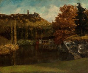 Le Lavoir by Gustave Courbet Oil Painting