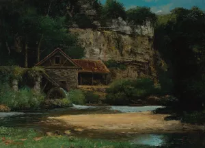 Le Moulin Oil painting by Gustave Courbet