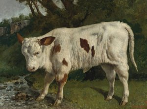 Le Veau Blanc by Gustave Courbet Oil Painting