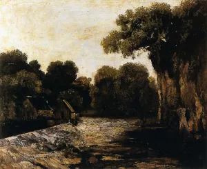 Locks on the Loue painting by Gustave Courbet