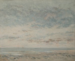 Low Tide at Trouville by Gustave Courbet Oil Painting