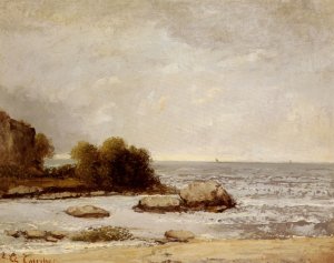 Marine De Saint-Aubin by Gustave Courbet Oil Painting