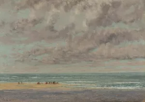 Marine, Les equilleurs by Gustave Courbet Oil Painting
