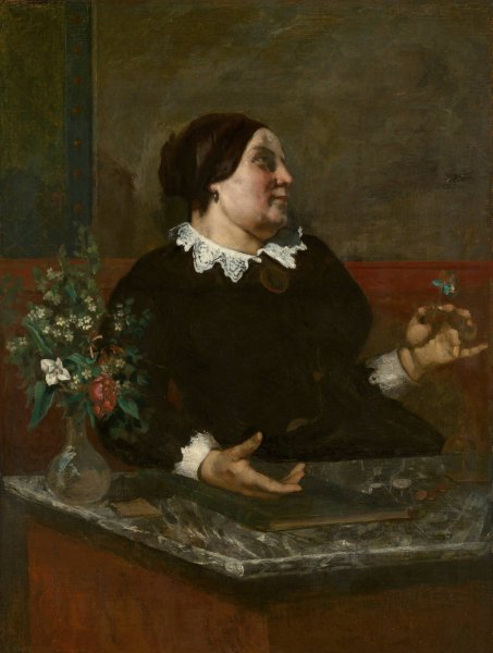 Mere Gregoire  by Gustave Courbet - Hand-Painted Oil Painting Reproduction