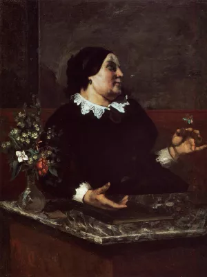 Mere Gregoire painting by Gustave Courbet