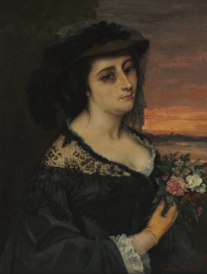 Mme L. by Gustave Courbet Oil Painting