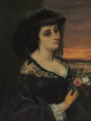 Mme L. by Gustave Courbet Oil Painting