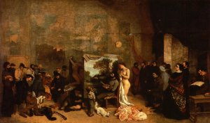 My Atelier also known as Allegory by Gustave Courbet Oil Painting