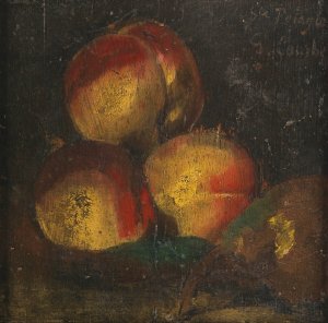 Nature Morte Aux Trois Peches Et A La Poire by Gustave Courbet Oil Painting
