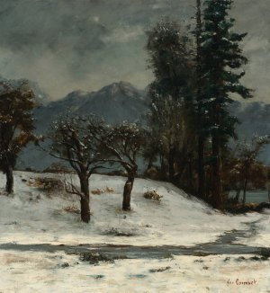 Neige by Gustave Courbet Oil Painting
