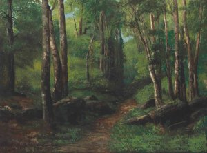 Path Through The Forest by Gustave Courbet Oil Painting