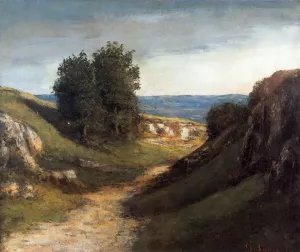 Paysage Guyere by Gustave Courbet Oil Painting