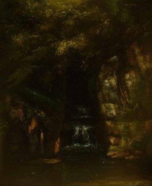 Paysage sans ciel by Gustave Courbet Oil Painting
