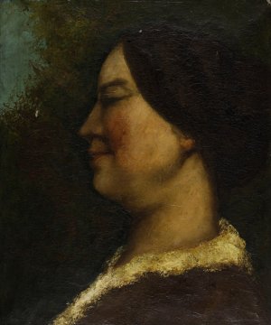 Portrait de femme Oil painting by Gustave Courbet