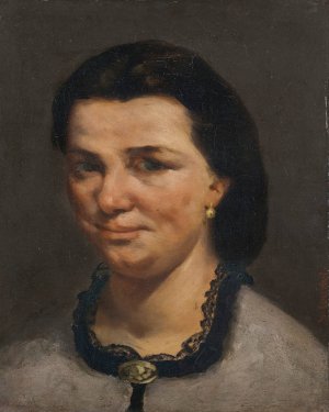 Portrait de femme by Gustave Courbet Oil Painting