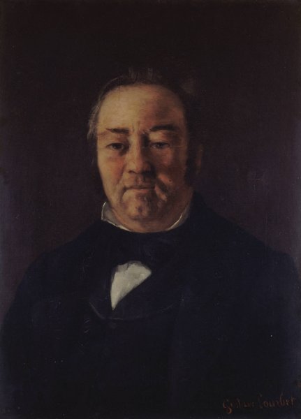 Portrait de Monsieur Corbinaud  by Gustave Courbet - Hand-Painted Oil Painting Reproduction