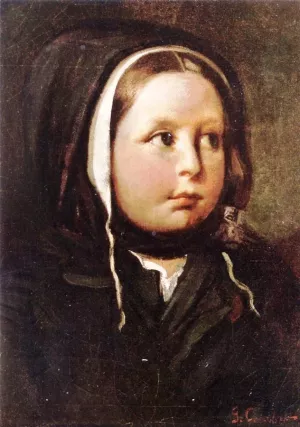 Portrait of a Little Girl by Gustave Courbet Oil Painting