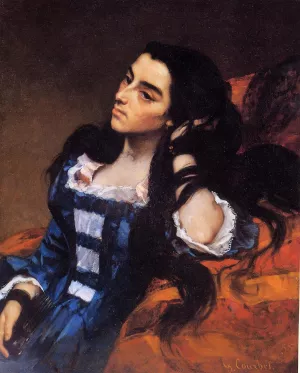 Portrait of a Spanish Lady by Gustave Courbet - Oil Painting Reproduction