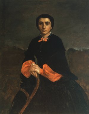 Portrait of a Woman, Juliette Courbet by Gustave Courbet Oil Painting