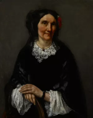 Portrait of Anika Psalmon, Mrs. Robin by Gustave Courbet Oil Painting