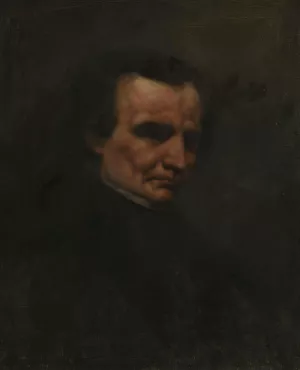 Portrait of the Composer Hector Berlioz by Gustave Courbet Oil Painting