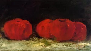 Red Apples painting by Gustave Courbet