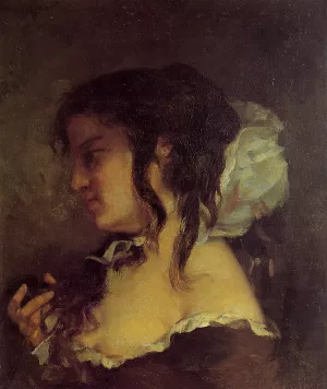 Reflection also known as Meditation by Gustave Courbet Oil Painting