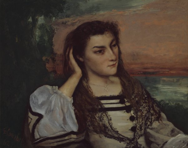 Reverie  by Gustave Courbet - Hand-Painted Oil Painting Reproduction