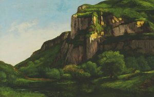 Rocks at Mouthier by Gustave Courbet Oil Painting