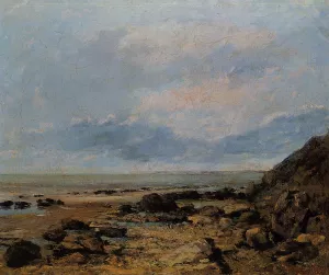 Rocky Seashore by Gustave Courbet Oil Painting