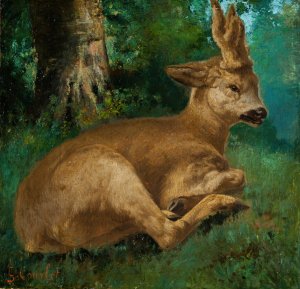 Roebuck by Gustave Courbet Oil Painting