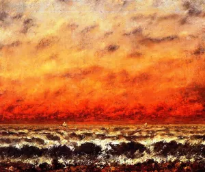 Seascape 2 by Gustave Courbet Oil Painting