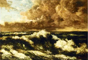 Seascape 3 by Gustave Courbet Oil Painting