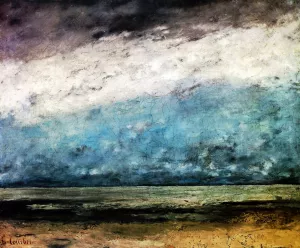Seascape 4 by Gustave Courbet Oil Painting