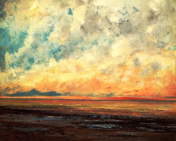 Seascape by Gustave Courbet - Hand-Painted Oil Painting Reproduction
