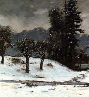 Snow painting by Gustave Courbet