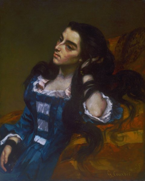Spanish Woman by Gustave Courbet - Hand-Painted Oil Painting Reproduction