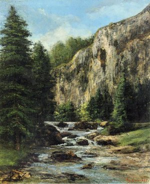 Study for Landscape with Waterfall