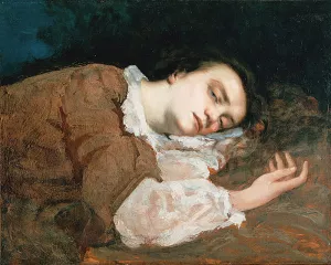 Study for Les Demoiselles des Bords de la Seine Ete by Gustave Courbet Oil Painting