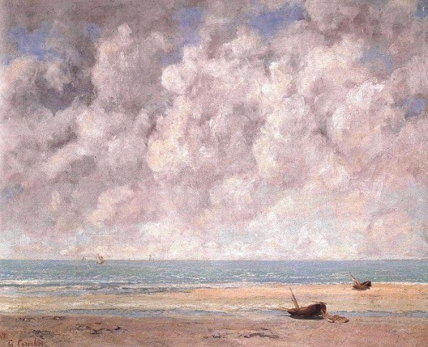 The Calm Sea by Gustave Courbet - Hand-Painted Oil Painting Reproduction