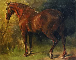 The English Horse of M. Duval by Gustave Courbet - Oil Painting Reproduction